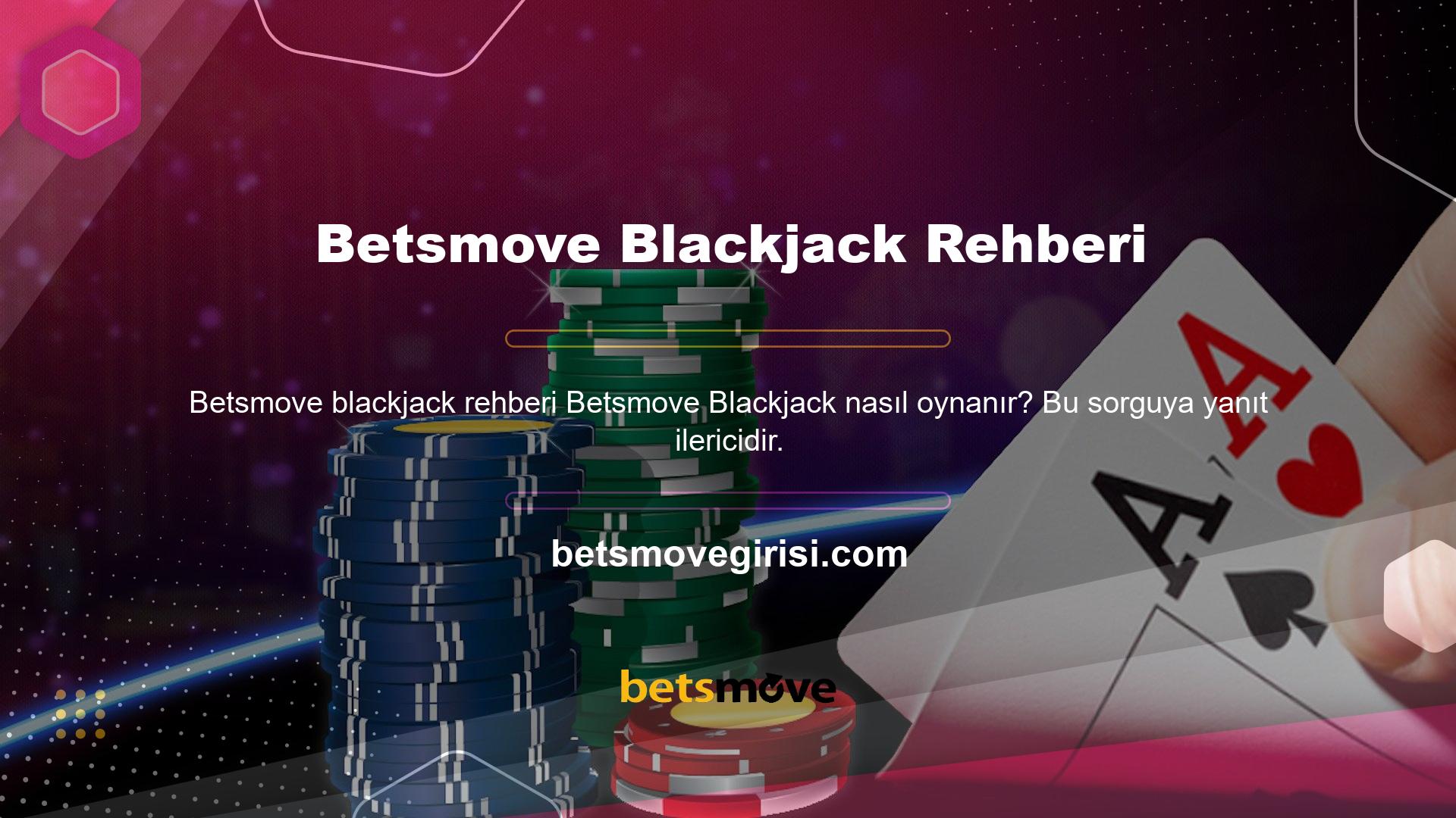 Web sitesinde bir Blackjack oyununa katılmanın ilk adımı bir makbuz seçmektir